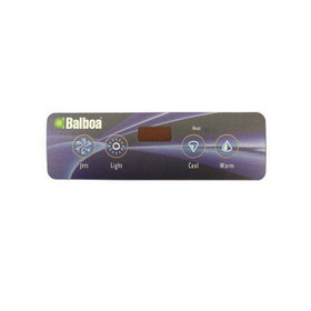 Balboa 11884 Overlay, Spaside, Balboa VL403, Lite Duplex, 4-Button, Pump1-Light-Down-Up
