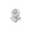Hydro Air 16-5200 Jet Assembly, HydroAir Micro'ssage, Roto, Tee Body, 1"S Water x 1"S Air, White