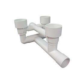 Waterway 210-3410G Jet Manifold Assembly, Waterway (Gunite) 2"Spg Water x 1.5"S Air, 9" Deep Seat 3-Jet (Thread-In) Manifold System. This Assembly Consist Of 2 Poly & 1 Power Jet Bodies.