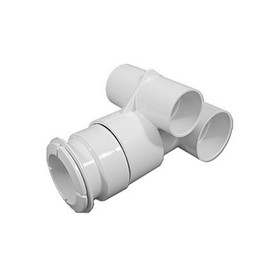 Waterway 210-3700 Body Assembly, Jet, Waterway Poly Jet Gunite, 2"S Water x 1-1/2"S Air w/ Threaded Retainer Ring, Plaster Niche, Wall Fitting