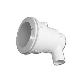 Waterway 210-5750 Body Assembly, Jet, Waterway Poly Jet, Ell Body, 1/2"S Water x 3/8"B Air, 2-5/8" Hole Size w/ Wall Fitting, White