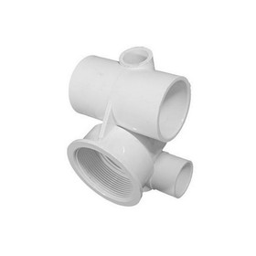 Waterway 211-5860 Jet Body Only, WATERW, Poly Jet, 1"S Air X 1-1/2"S Water w/Top Plug Hole, Less Wall Fitting, 2-5/8"Hole Size