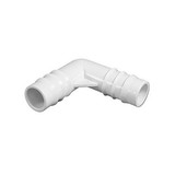 Waterway 411-3700 Fitting, PVC, Ribbed Barb Ell Coupler, 90°, 3/4
