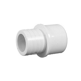 Waterway 425-1010 Fitting, PVC, Ribbed Barb Adapter, 1"RB x 3/4"S-1" spg.