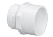 Lasco Fitting 436-010 Male Adaptor, 1 Mpt x 1 Slip
