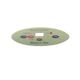 Marquis Spa 650-0423 Overlay, Spaside, Marquis (Balboa) Recreational Series, Oval, 3-Button, LCD Light-Jet-Temp, For 650-0635/51754