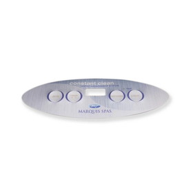 Marquis Spa 650-0648 Overlay, Spa Side, Marquis (Balboa), Oval, 4-Button, Jets-Temp-Settings-Light,