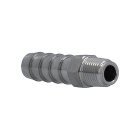 Sundance Jacuzzi 6540-034 Fitting, Stainless Steel, Barbed Adapter, Sundance / Jacuzzi, 1/8"MPT x 3/8"Barb