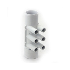 Waterway 672-7620 Manifold, PVC, Waterway ShurGrip II, 2"SHR x 2"SHR Socket x (6) 3/4" SB Ports