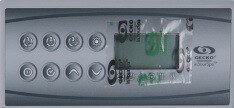 Gecko IN.K8 Overlay Overlay, Keypad, Gecko K-8-3OP-GE1, 8-Button, Used with 0607-007067