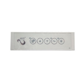 CG Air MTI/LED-TS-BV/CH-V5 Spaside Control, CG Air Systems, MTI Whirlpool, Rectangle, LED, 5-Button, Variable Blower, Chromatherapy