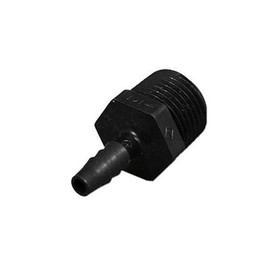 Generic P4MCB-8 Fitting, PVC, Threaded Barb Adapter, 1/4"RB x 1/2"MPT