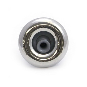 Rising Dragon RD203-L4317S Jet Internal, Rising Dragon Quantum, 4-3/8" Face, Screw In, Directional, Smooth, Gray w/ Stainless Escutcheon