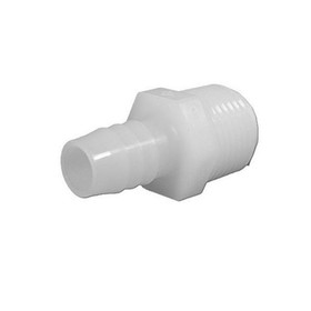 Generic UF5070 Fitting, PVC, Barbed Adapter, 1/2"RB x 1/2"MPT