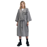 Personalized Design Spa Robe Beauty Salon Smock for Women Kimono Client Protective Uniform - Embroidered Logo or Image on Left Chest