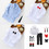 TOPTIE Personalized Boys Long Sleeve Classic Dress Shirt Button-Down Shirt Uniform -- Embroidered Text Only