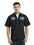 Personalized Work Shirt Uniform Heat Transfer Embroidered Workwear Add Your Logo Black