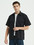 TOPTIE Short-Sleeve Work Shirt Straight Collar Utility Uniform Stain and Wrinkle Resistant