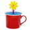 Aspire 6 PCS Cute Flower Silicone Drink Cup Lids, Creative Mug Cover Airtight Seal
