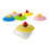 Aspire 6 PCS Silicone Hot Cup Lids, Lovely Fruit Mug Covers Party Accessories