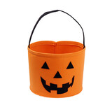 Muka Halloween Trick or Treat Bucket with Handle, Pumpkin Candy Bucket for Boys and Girls
