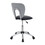 Studio Designs 10052 Futura Office Task Chair with Wood Back in Silver