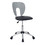 Studio Designs 10052 Futura Office Task Chair with Wood Back in Silver