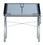 Studio Designs 10095 Futura Craft and Drawing Station with Tilting Top and Folding Shelf in Silver / Blue Glass