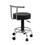 Studio Designs 13181 Futura Height Adjustable Office Stool in Silver / Black