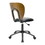 Studio Designs 13249 Ponderosa Office Task Chair with Wood Back in Sonoma Brown