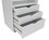 Studio Designs 13260 Gift Wrap/Craft Supply Storage Cart in White