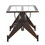 Studio Designs 13310 Aries Wood and Glass Drawing Table in Dark Walnut