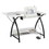 Studio Designs 13332 Comet Hobby / Sewing Machine Table in Black / White