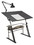 Studio Designs 13340 Zenith Height Adjustable Drafting Table with Shelf in Black