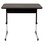 Studio Designs 410379 Adapta Height Adjustable Utility Office Table in Black/Walnut