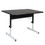 Studio Designs 410380 Adapta Height Adjustable Utility Office Desk in Black/Walnut
