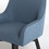 Studio Designs 70149 Spire Swivel Dining / Office Chair in Baltic Blue / Wood Legs