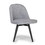 Studio Designs 70180 Dome Swivel Office / Dining Side Chair in Gray / Metal Legs