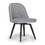 Studio Designs 70180 Dome Swivel Office / Dining Side Chair in Gray / Metal Legs