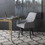 Studio Designs 70184 Spire Luxe Dining / Office Chair in Gray /Metal Legs
