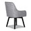 Studio Designs 70184 Spire Luxe Dining / Office Chair in Gray /Metal Legs