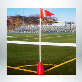 Keeper Goals Corner Flags with Weighted Cone Bases