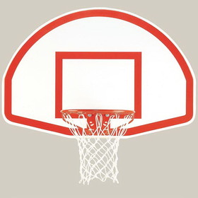 Keeper Goals Bison Fan Shaped Basketball Backboard with Shooters Square