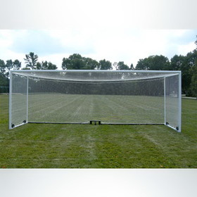 Keeper Goals 8'x24' 3mm HTPP Box Soccer Nets (White)
