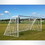 Keeper Goals 8' x 24' 3 mm Braid Soccer Nets (White)
