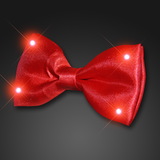 Blank Red Bow Tie With White Led Lights