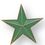 Blank Gold Enameled Pin (Green Star), 7/8" W, Price/piece