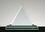 Custom 121-T548BZ  - Beveled Triangle Award with Base-Jade Glass, Price/piece