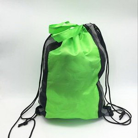 Custom Reflective Drawstring Backpack, 17" L x 14" W