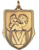 Custom 100 Series Stock Medal (Pom Pom) Gold, Silver, Bronze